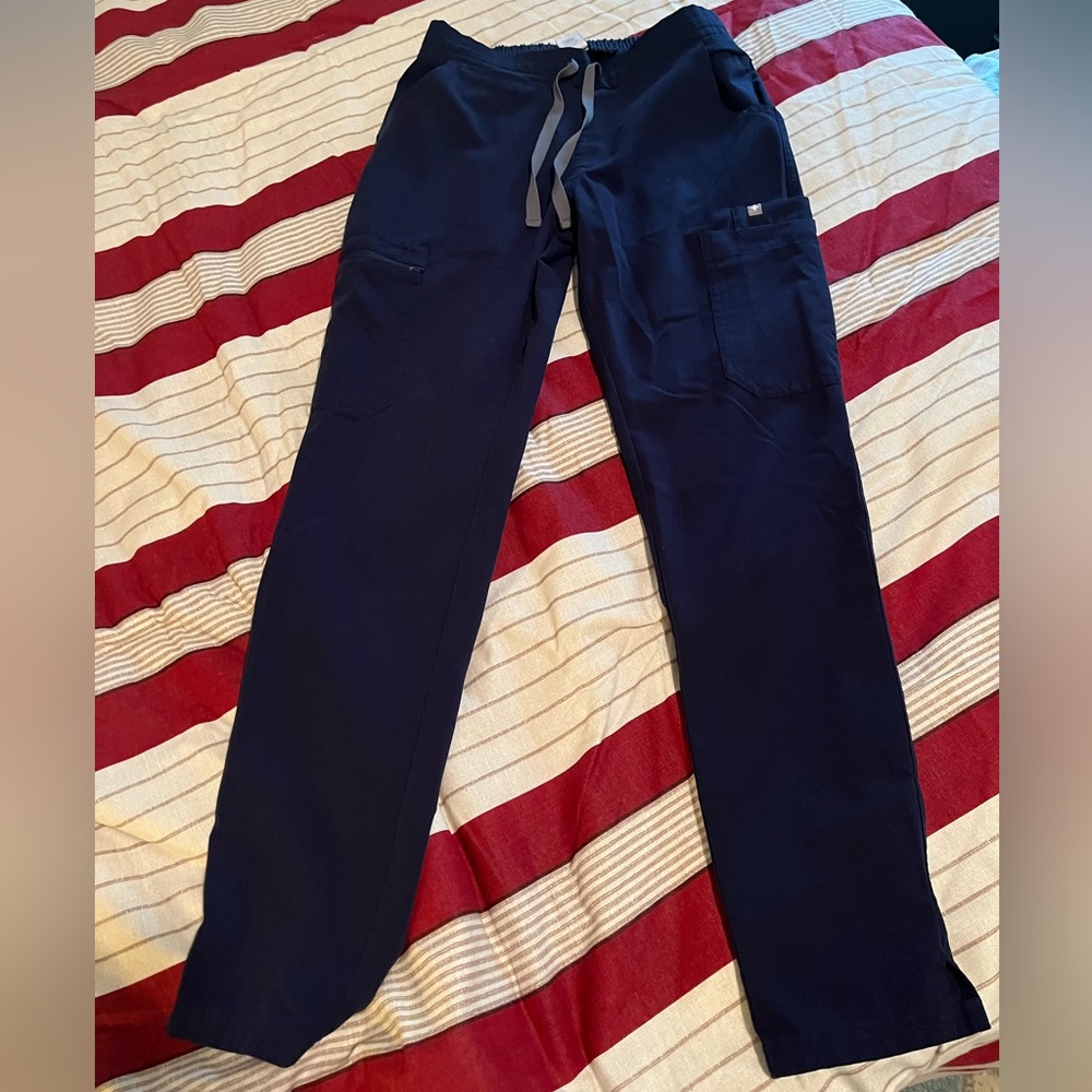 Figs Navy Skinny Scrub Pant - XXS